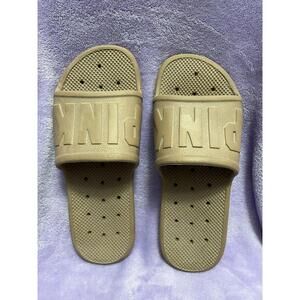VS Pink Tan Campus Slides